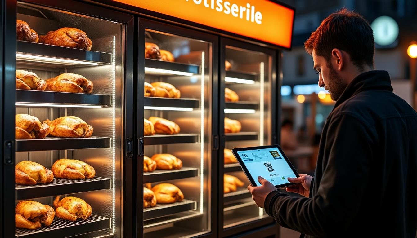 Un jeune innovateur ouvre une rôtisserie-traiteur en libre-service, accessible 24 heures sur 24 1 découvrez l’histoire d’un jeune innovateur qui révolutionne la restauration avec une rôtisserie-traiteur en libre-service, ouverte 24h/24, offrant aux gourmets praticité et saveurs à toute heure.