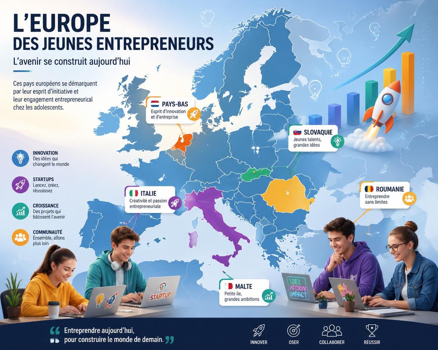 découvrez le classement des pays européens où l'esprit entrepreneurial des adolescents est le plus dynamique, mettant en lumière les régions favorisant l'innovation et l'initiative chez les jeunes.