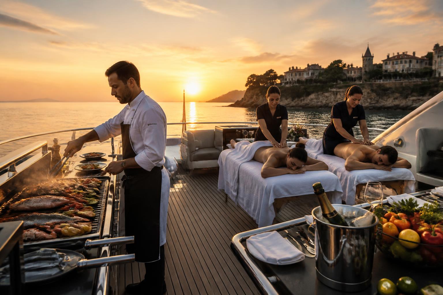 découvrez une expérience unique à deux pas de dinard avec ce chef-traiteur qui allie sortie en mer, barbecue gourmet et massage relaxant pour un moment de luxe à partager à deux.