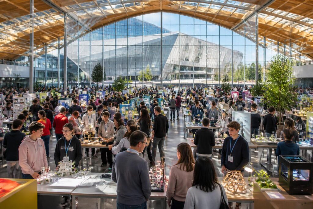 à lannion, 2 500 mini-entrepreneurs présentent leurs projets innovants au skope, une occasion unique de découvrir les talents et idées créatives du grand public.
