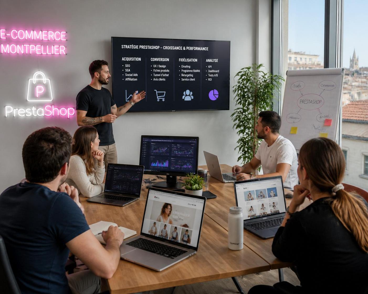 agence prestashop à montpellier spécialisée dans la création et l'optimisation de boutiques en ligne. boostez vos ventes dès maintenant avec nos solutions sur mesure.