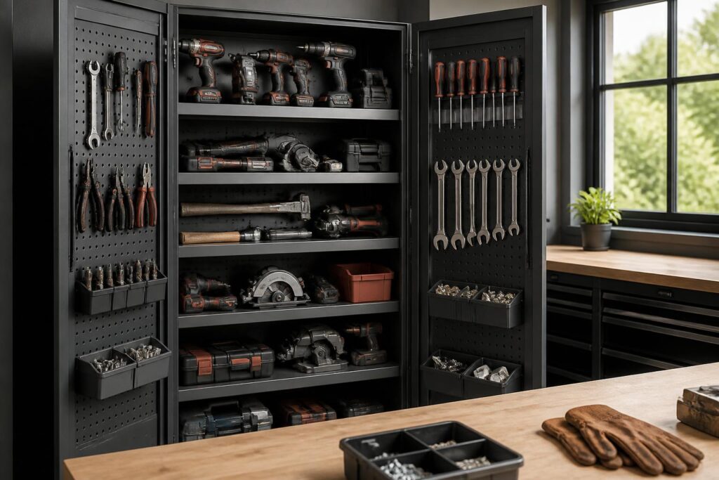 découvrez notre armoire pour outillage, conçue pour organiser et optimiser votre espace de travail. gagnez en efficacité et en ordre dès aujourd’hui !