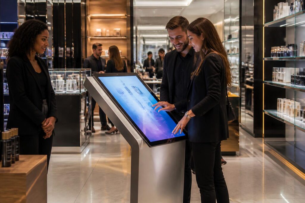 découvrez comment une borne interactive en magasin peut améliorer l'expérience client et augmenter vos ventes grâce à une technologie moderne et intuitive.