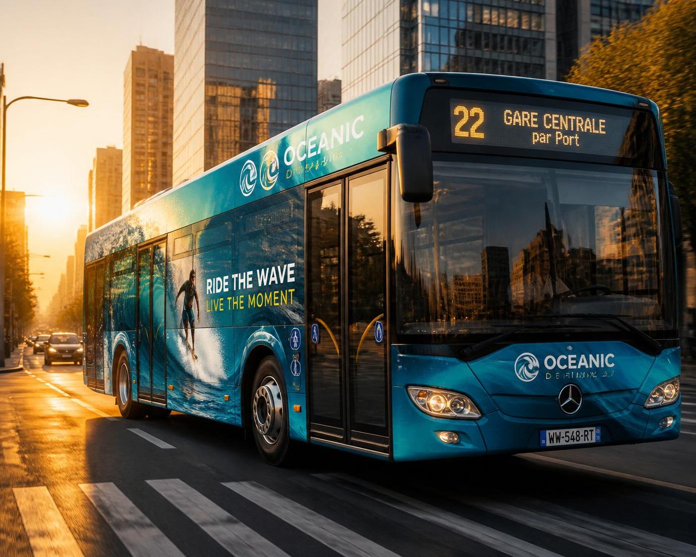 découvrez comment transformer votre bus en un support publicitaire impactant grâce à notre service de covering bus personnalisé, attractif et durable.