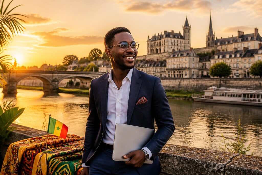 découvrez l'incroyable parcours de mamadou gning, jeune entrepreneur sénégalais à angers, et son aventure inspirante de vivre et réussir ailleurs.