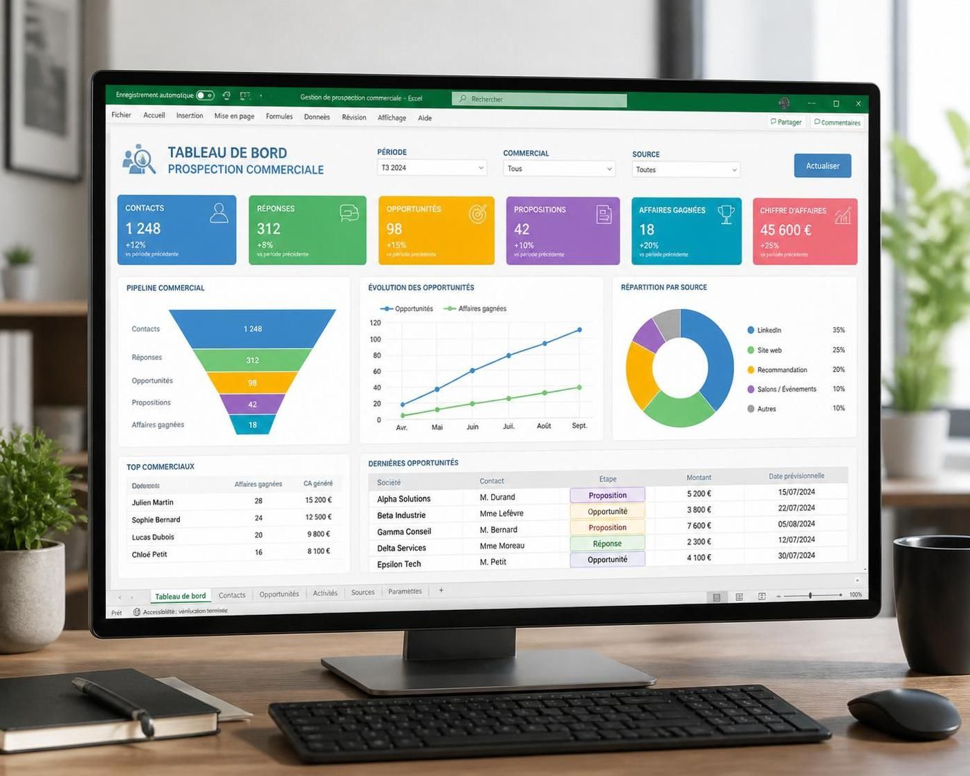 téléchargez notre fichier de prospection excel pour optimiser votre démarche commerciale simplement et efficacement. gagnez du temps et améliorez vos résultats dès aujourd'hui.