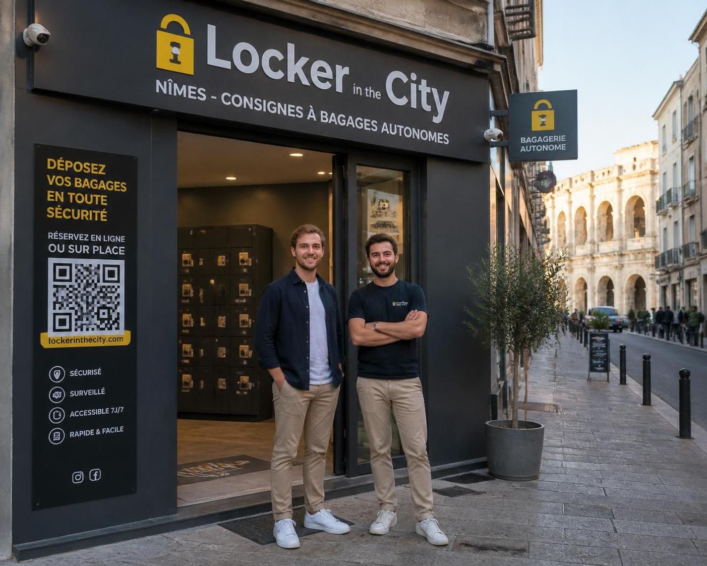 découvrez locker in the city, une solution de bagagerie autonome et ultra-sécurisée créée par deux jeunes innovateurs, idéale pour transporter vos affaires en toute sécurité au cœur de la ville.