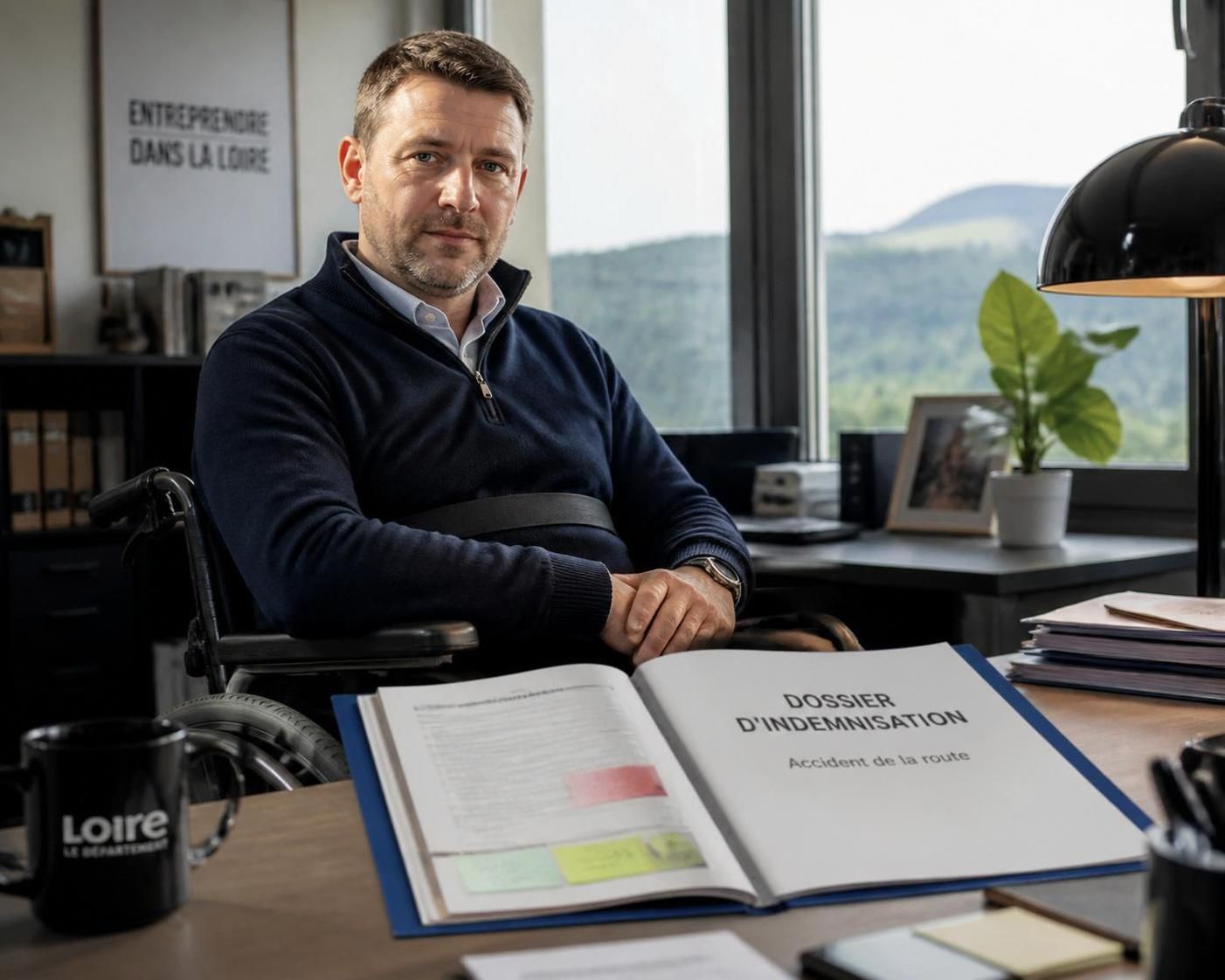dans la loire, un entrepreneur victime d'un accident attend avec impatience son indemnisation pour reprendre son activité sereinement.