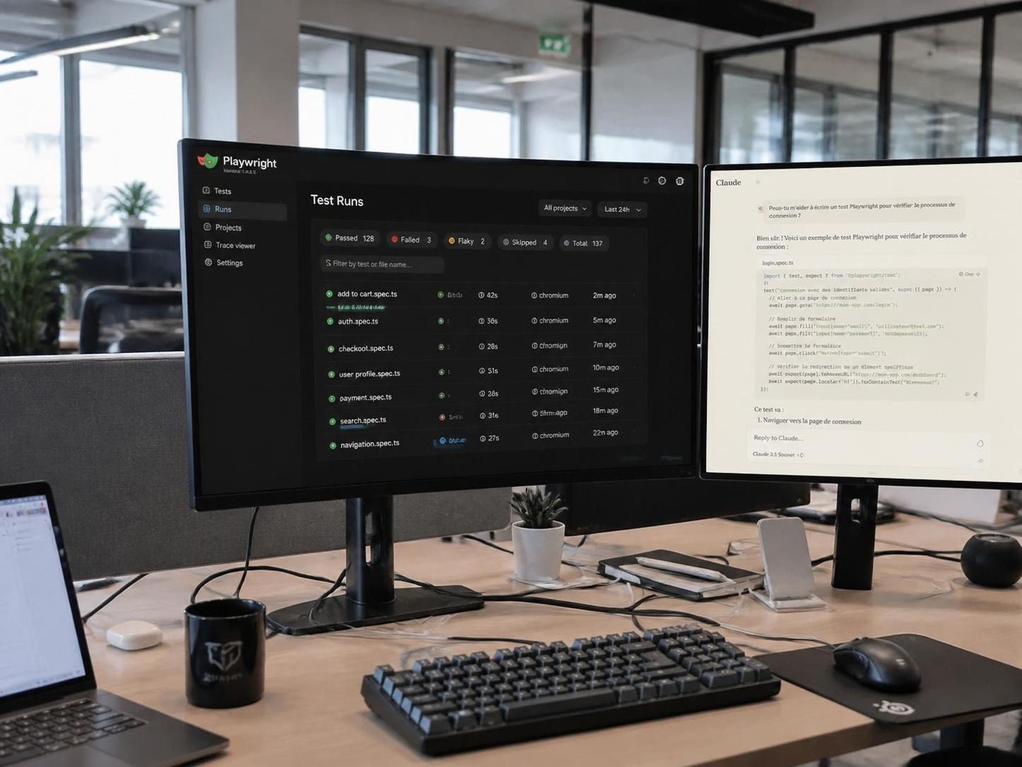améliorez l'efficacité de vos tests automatisés en combinant l'intelligence artificielle claude et playwright pour des résultats précis et rapides.