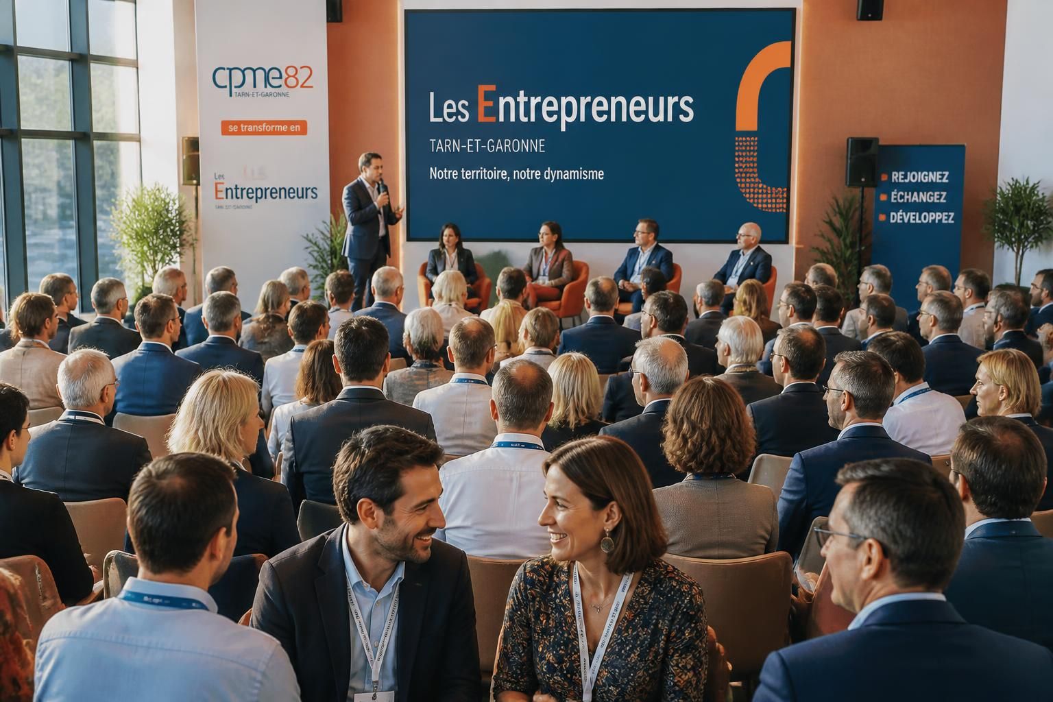 la cpme 82 évolue et devient les entrepreneurs du tarn-et-garonne, une nouvelle identité pour mieux représenter et accompagner les entrepreneurs locaux.