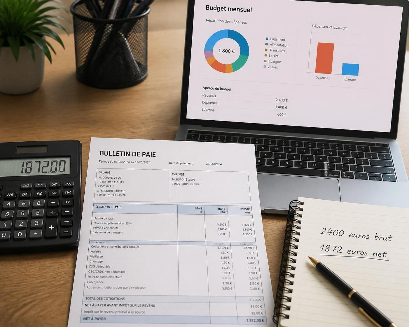 Transformer un salaire brut de 2400 € en net : mode de calcul et montant exact 1 découvrez comment convertir un salaire brut de 2400 € en net, avec un guide détaillé des calculs et le montant exact à recevoir.