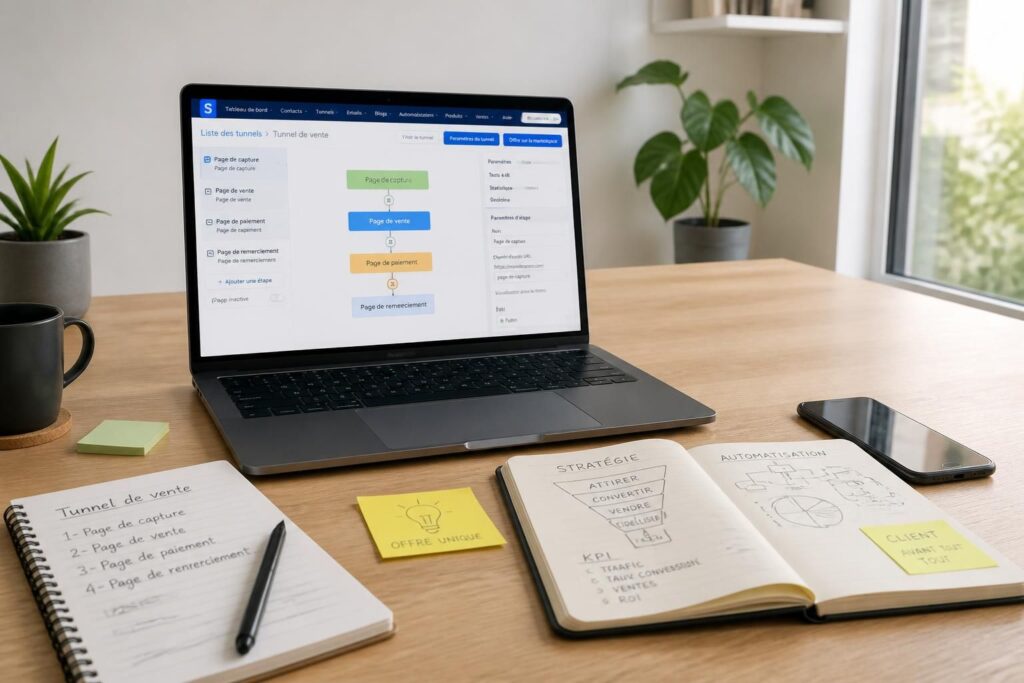 apprenez à créer un tunnel de vente efficace sur systeme.io grâce à notre guide pas à pas, facile à suivre pour booster votre conversion et vos ventes en ligne.