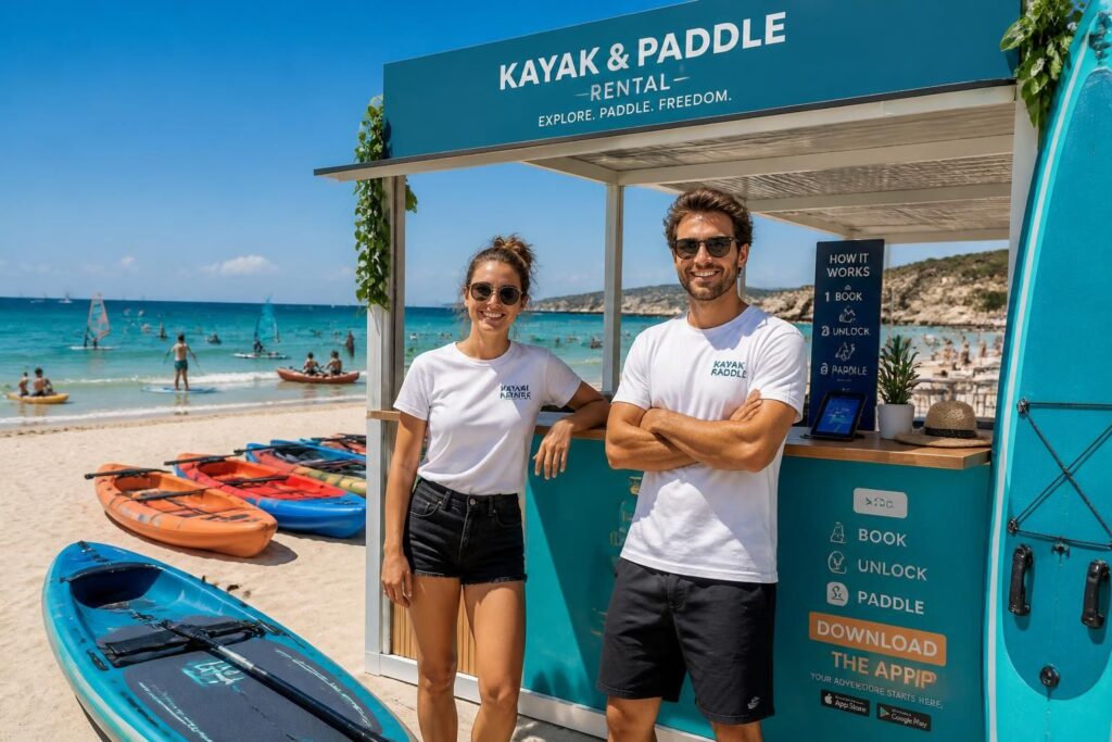 découvrez comment deux jeunes entrepreneurs innovent en proposant un service unique de location libre de kayaks et paddles, transformant ainsi l'expérience de la plage.