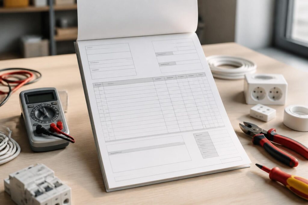 découvrez un modèle de facture d'électricien complet avec toutes les mentions obligatoires pour respecter la réglementation et faciliter la gestion de vos prestations.