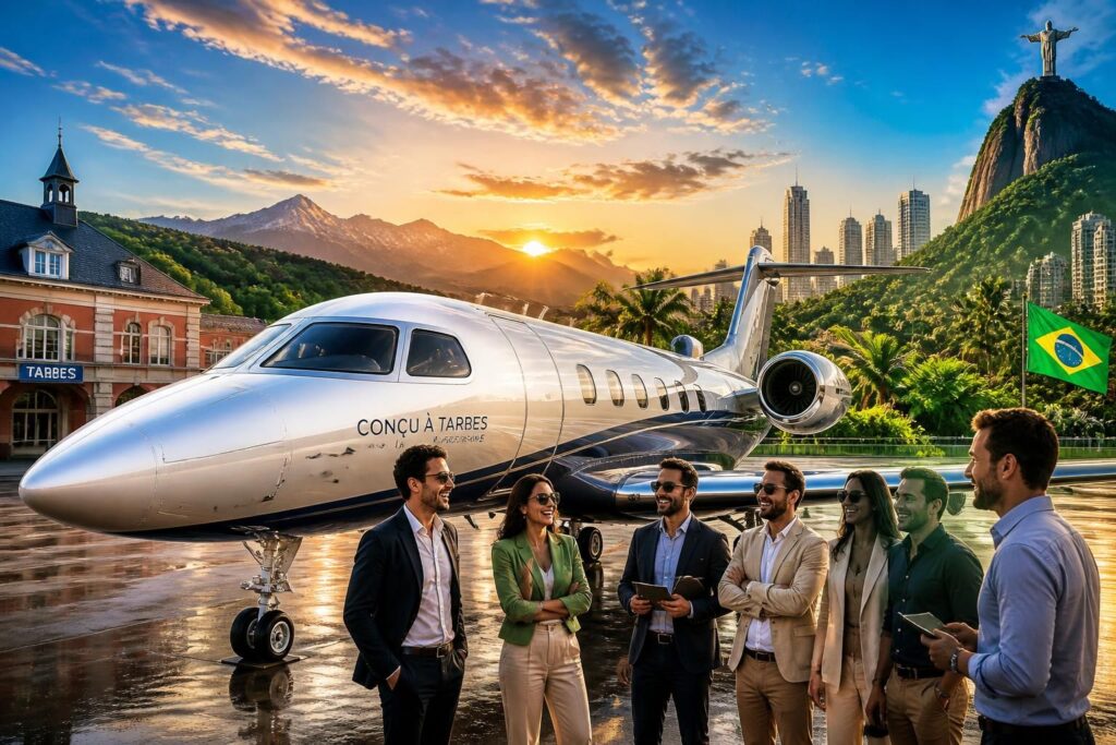 découvrez comment l'avion conçu à tarbes séduit les entrepreneurs brésiliens grâce à son innovation et sa performance, renforçant les liens entre la france et le brésil dans l'aéronautique.