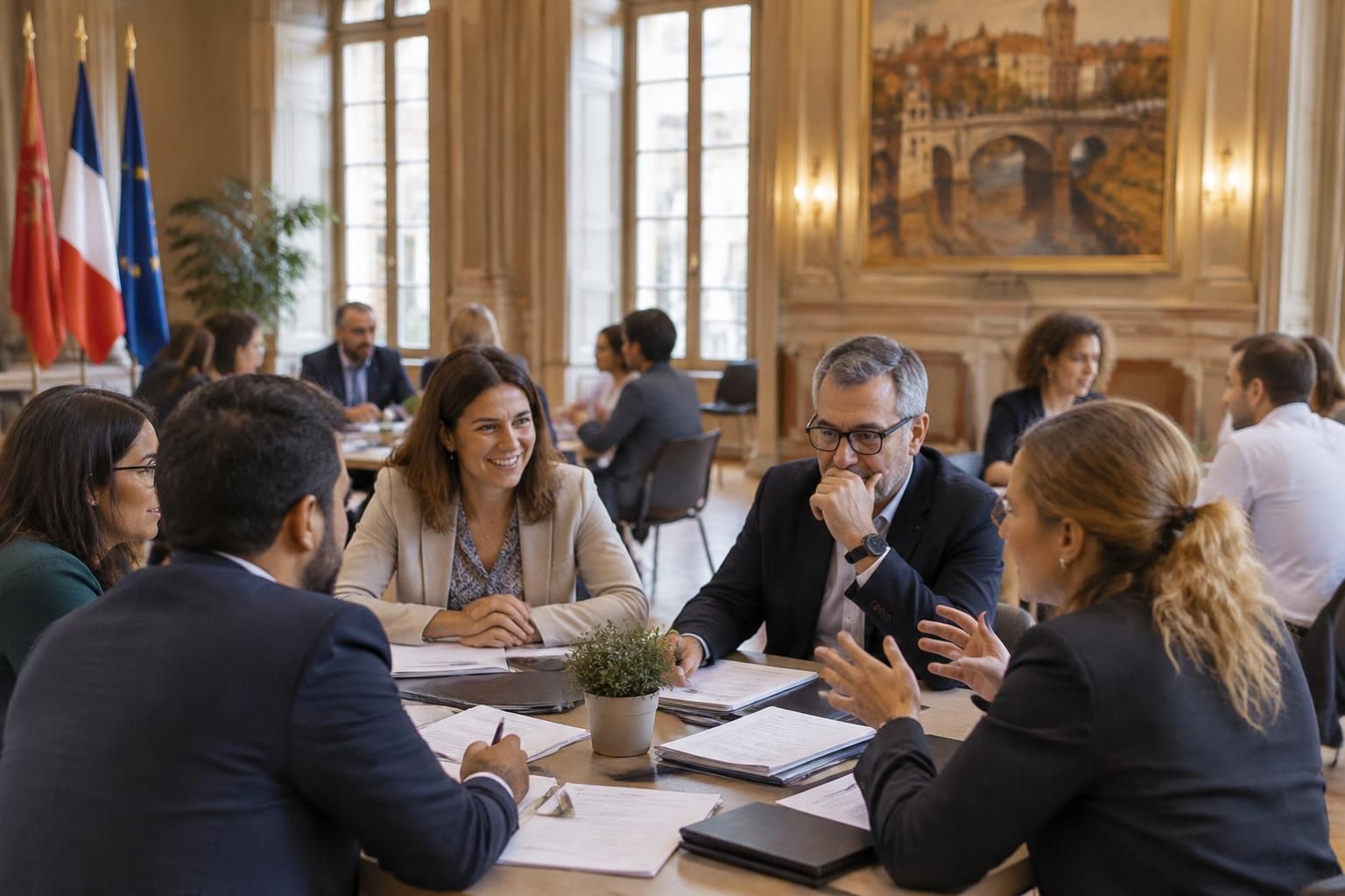 à montauban, entrepreneurs 82 rencontre les institutions locales pour échanger sur les enjeux et les besoins des entrepreneurs du territoire.