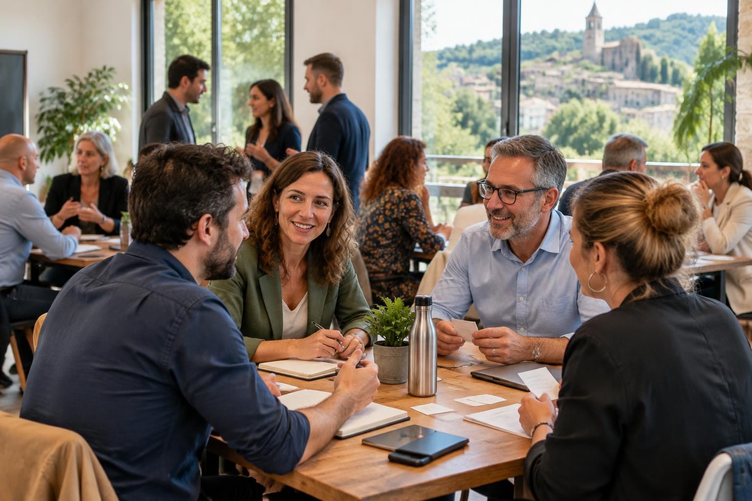 à saint-privat, des rencontres express réunissent les entrepreneurs pour échanger, développer leur réseau et créer de nouvelles collaborations.