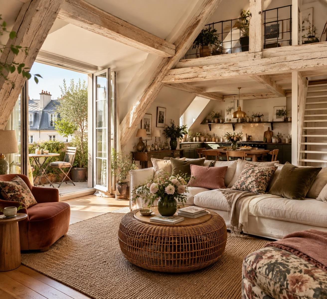 Jeanne Damas dévoile son duplex avec terrasse, un cocon au cœur de Paris 1 jeanne damas dévoile son duplex parisien avec terrasse : un cocon chaleureux et élégant au cœur de la capitale.