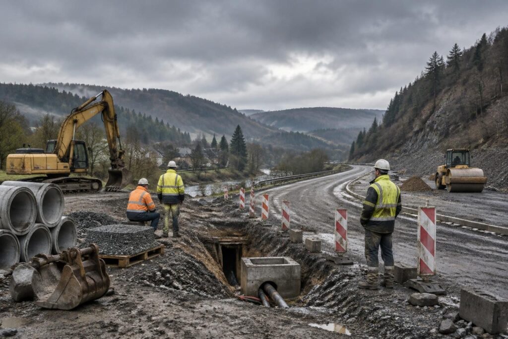 en province de luxembourg, les investissements dans les travaux publics chutent de 46 %, plongeant un secteur déjà fragilisé dans la crise.