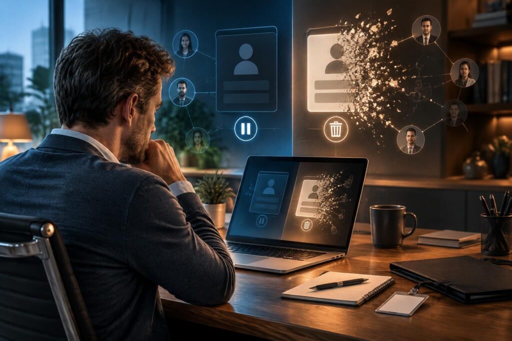 découvrez comment désactiver ou fermer votre profil linkedin, les différences entre ces options et leurs conséquences sur vos données et contacts.